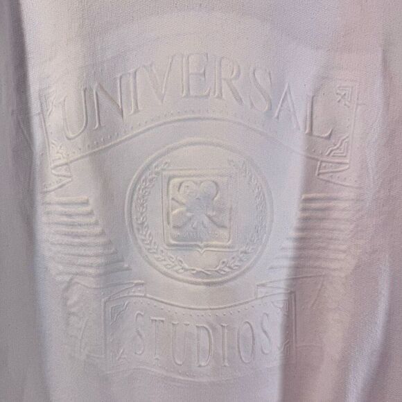 Vintage Universal Studios Crewneck White Sweatshirt Made in USA Unisex XL - Picture 2 of 9